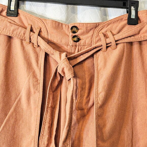 By Together Chestnut Rose Front Flap Shorts Skort with Pockets Size L - Picture 3 of 8